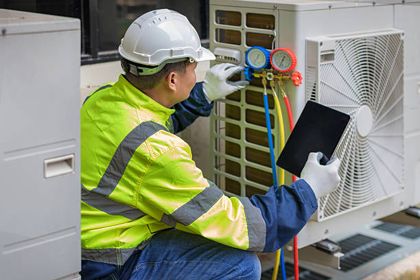Professional Hvac technician working in Annandale, NJ